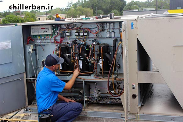 نصب چیلرتراکمی ،جذبی و نص